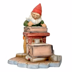 JENNY NYSTRÖM. Figurin, skrivande tomte
