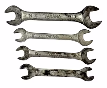 4 st, Vintage Yamaha skiftnycklar för motorcykel 8-17 mm