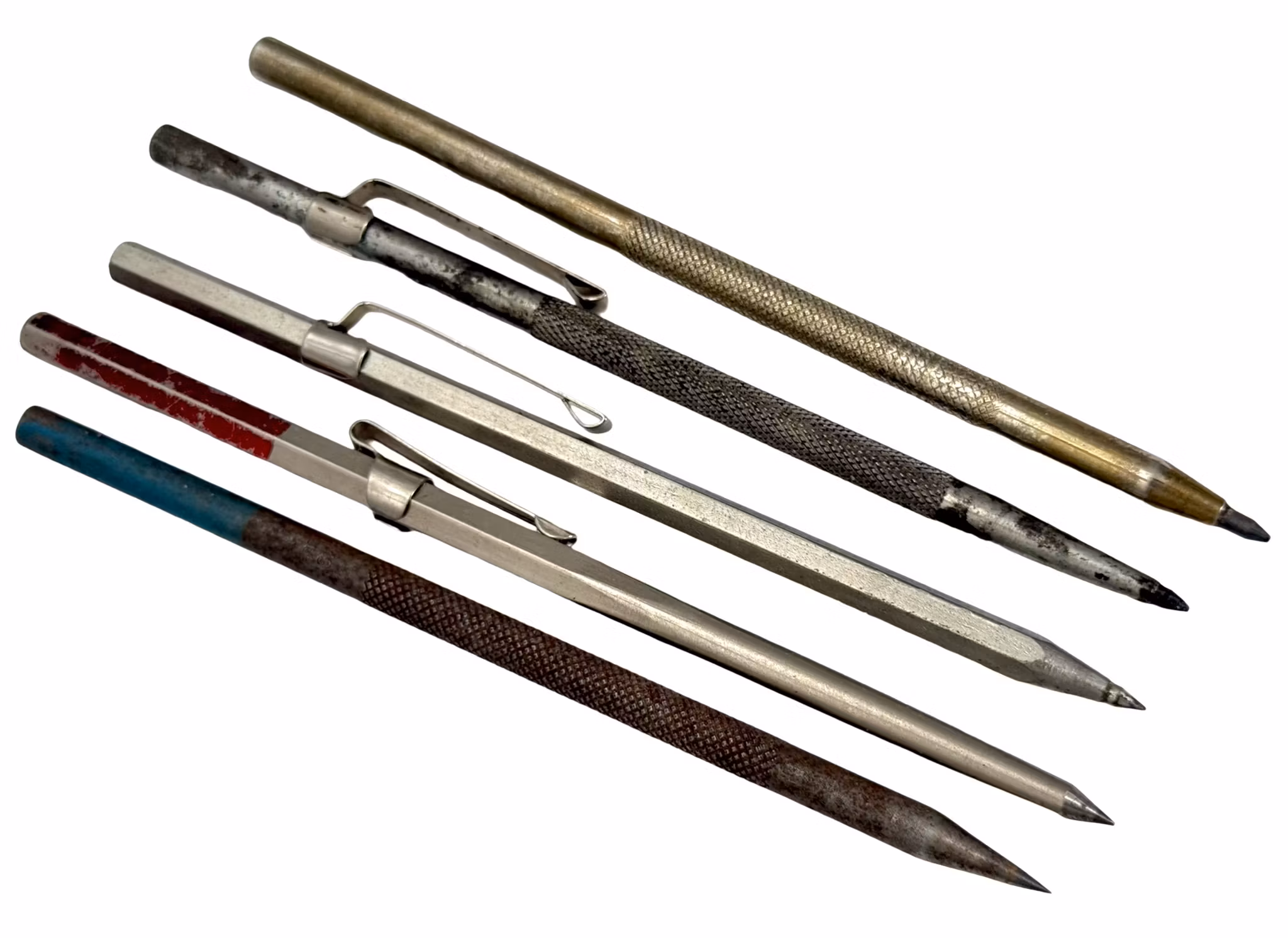 12 pièces, crayons de charpentier solides, crayons à gratter, Luna, etc.