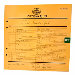 Div. Svenska Ljud, LP Vinyl, Oanvänt