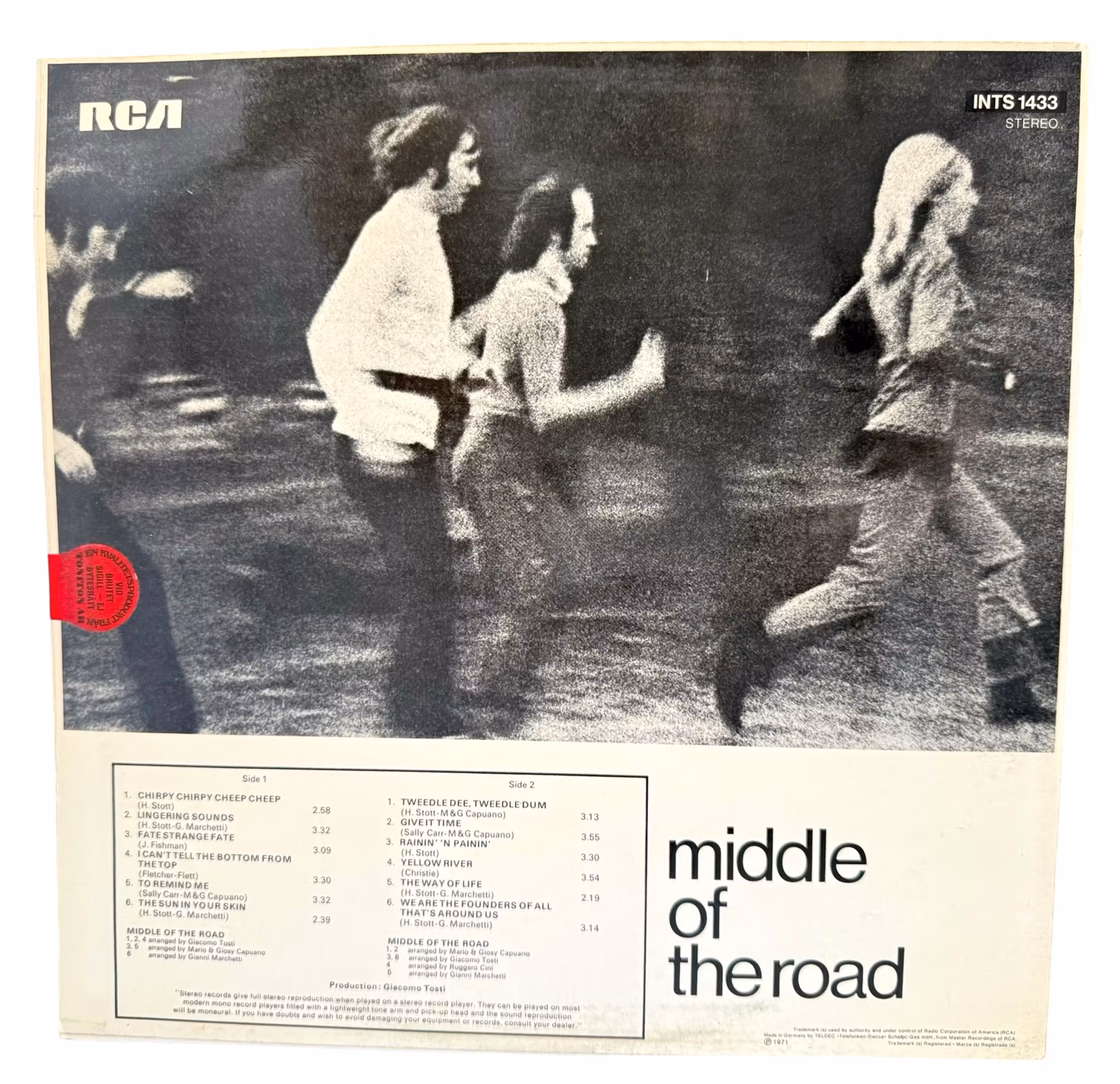Middle Of The Road - Chirpy Chirpy Cheep Cheep, vinyle LP, inutilisé
