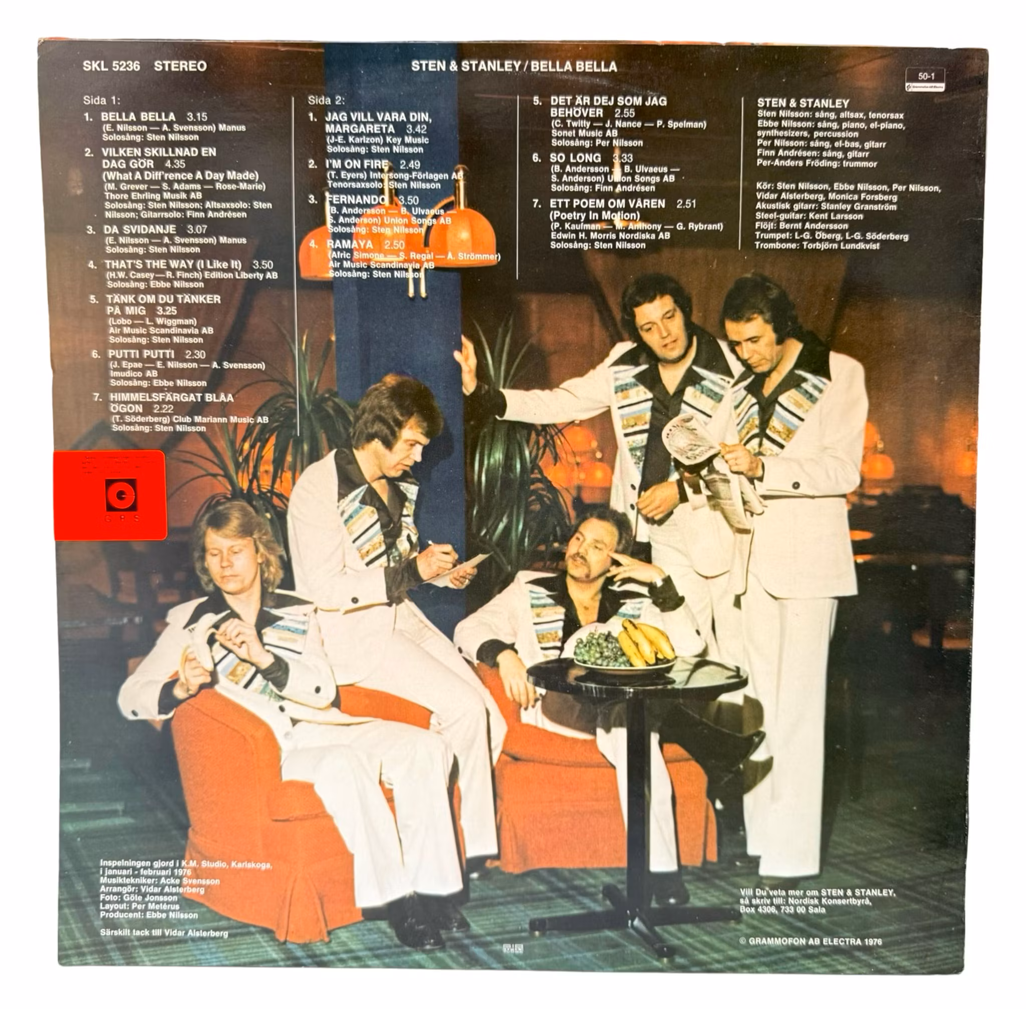 Sten & Stanley Bella Bella, LP Vinyl, Ubrugt