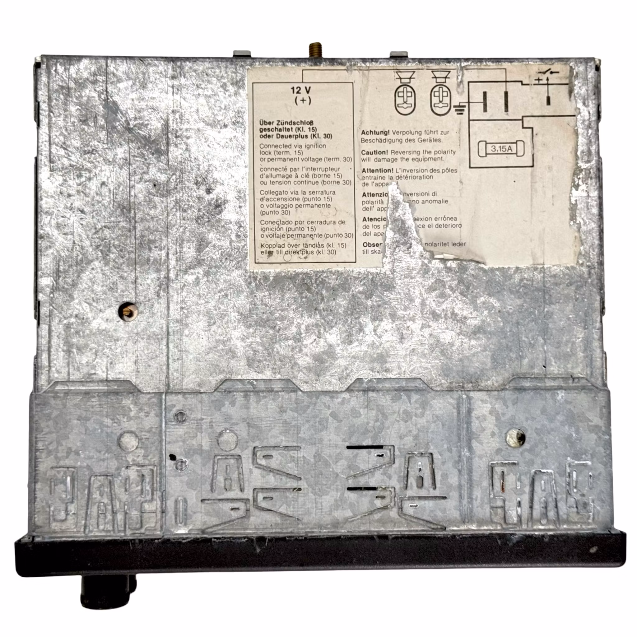 2 pcs, Vintage Blaupunkt car cassette, Boston CC20 & Amsterdam 18 3 band Stereo Radio