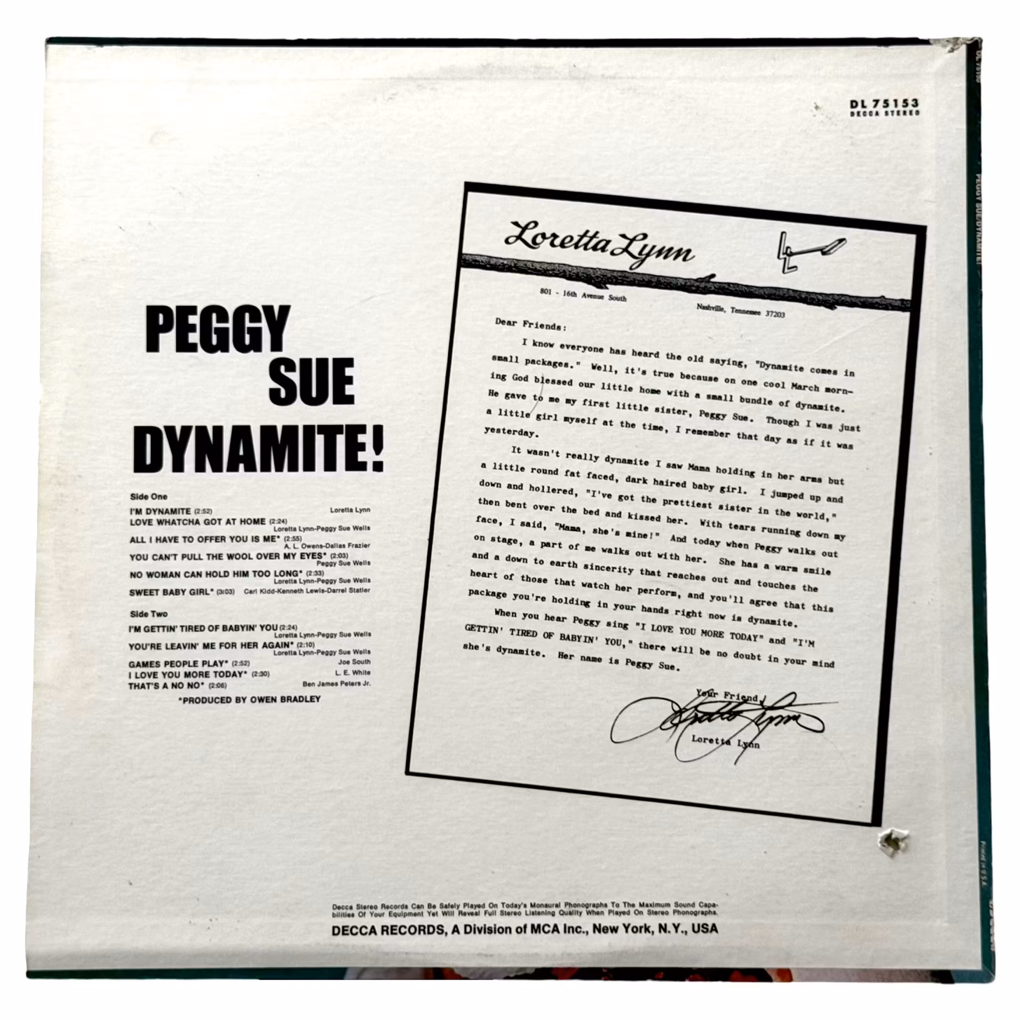 Peggy Sue – Dynamite!, LP-Vinyl