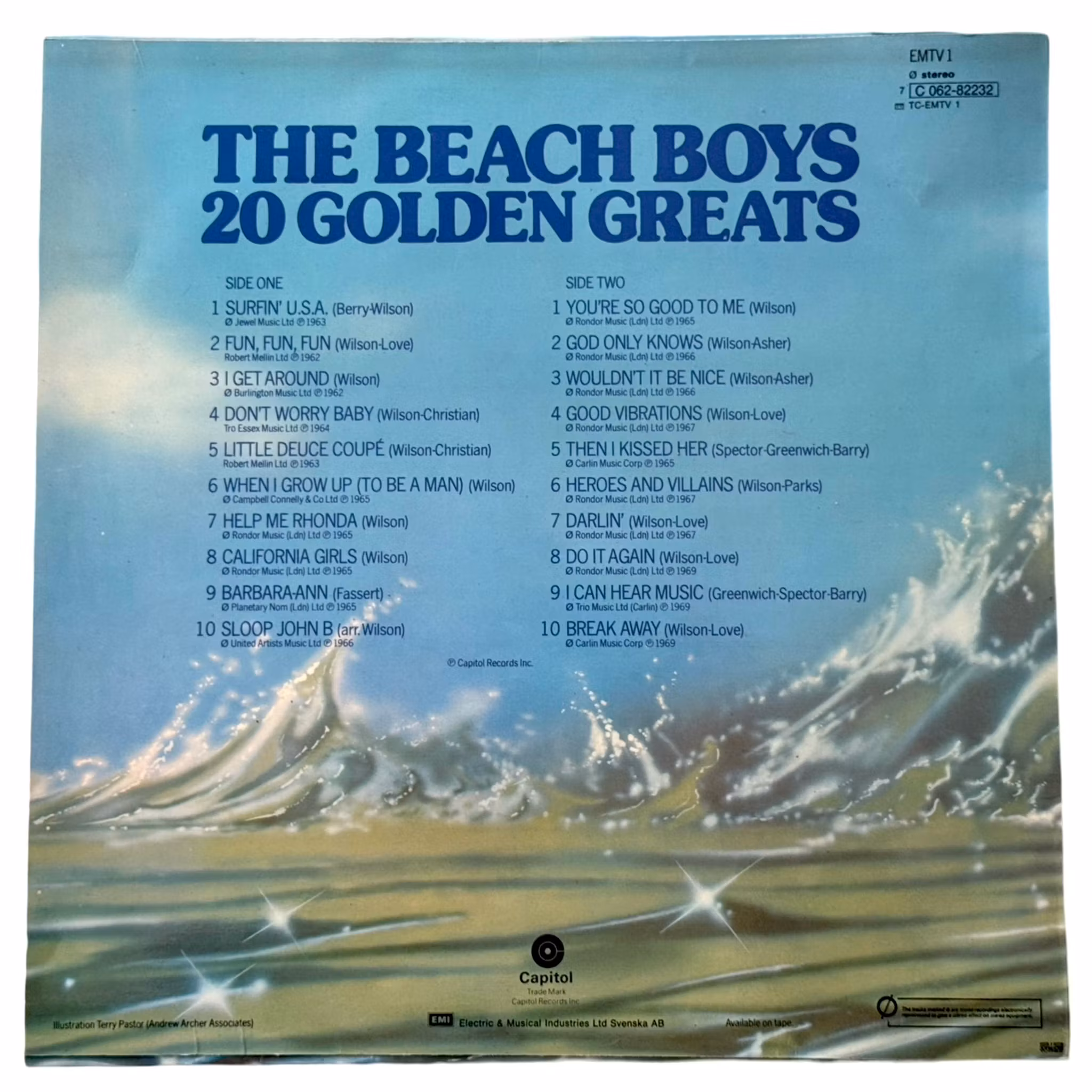The Beach Boys 20 Golden Greats, LP Vinyl
