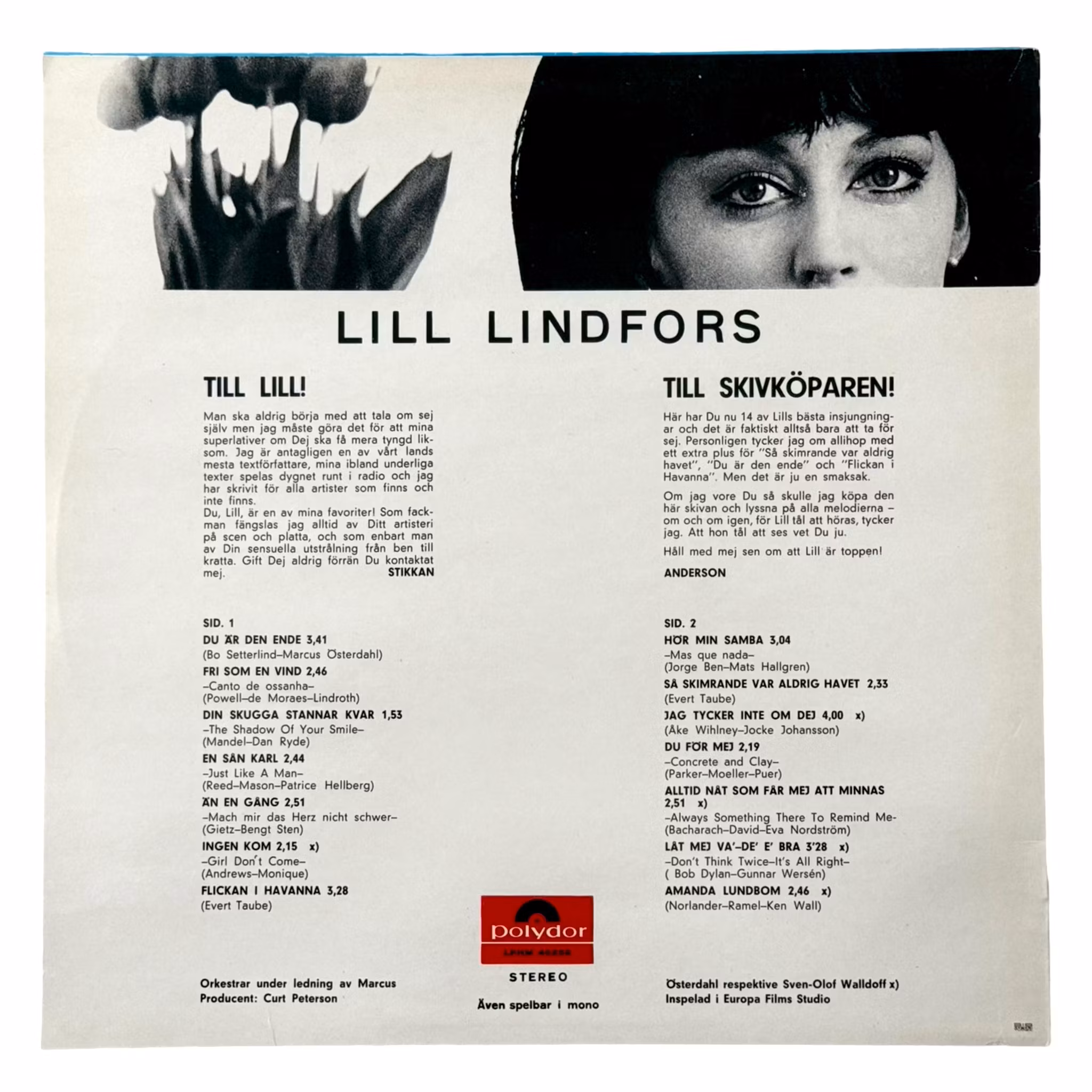 Lill Lindfors – You Are The Only One, LP Vinyl