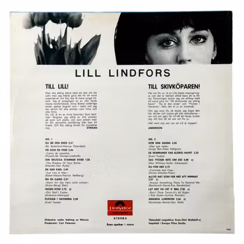 Lill Lindfors – Du Är Den Ende, LP Vinyl