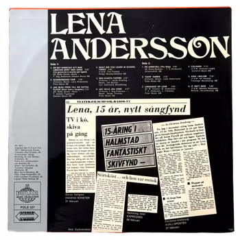 Lena Andersson – Lena, 15, LP Vinyl