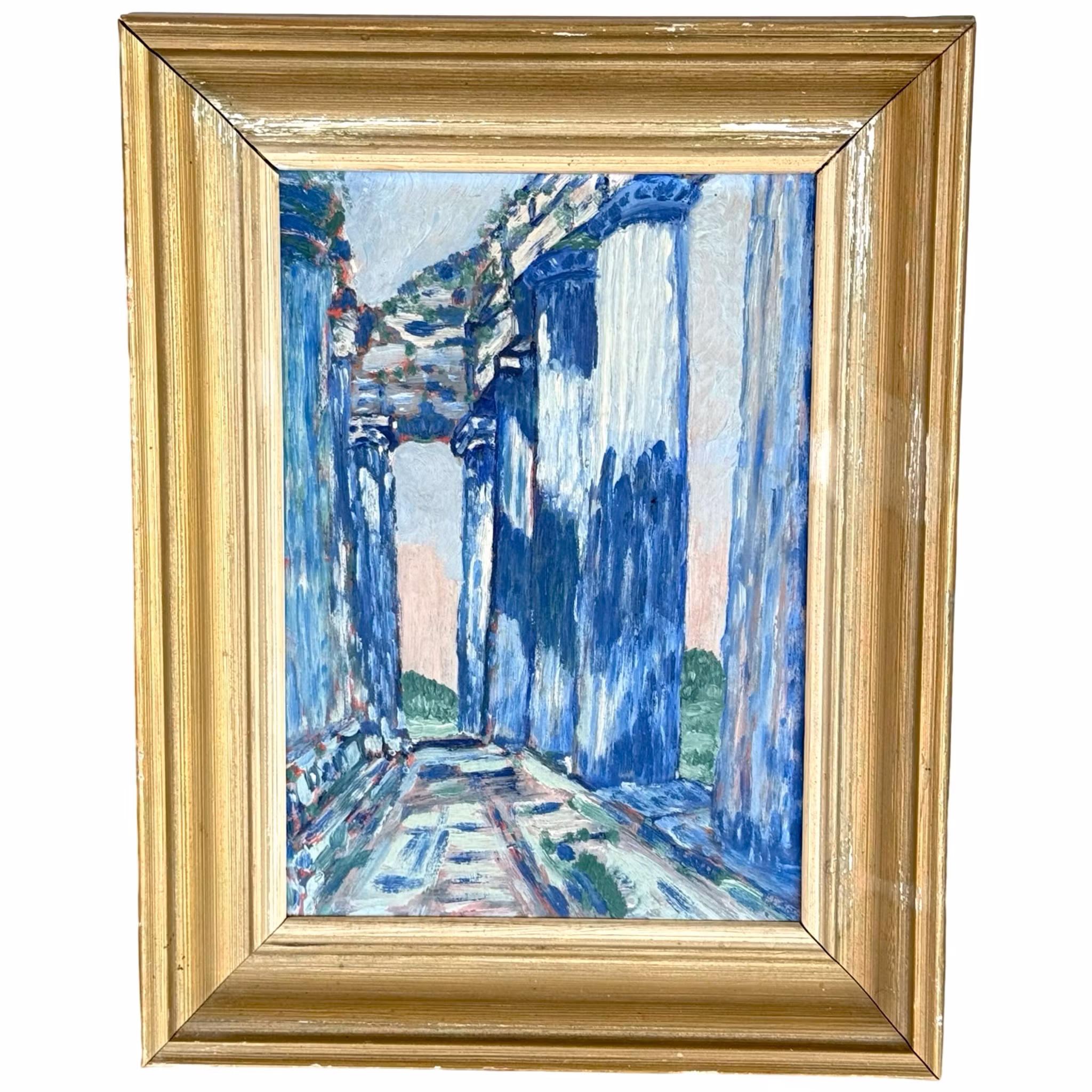 Tuntematon taiteilija, öljy paneelille