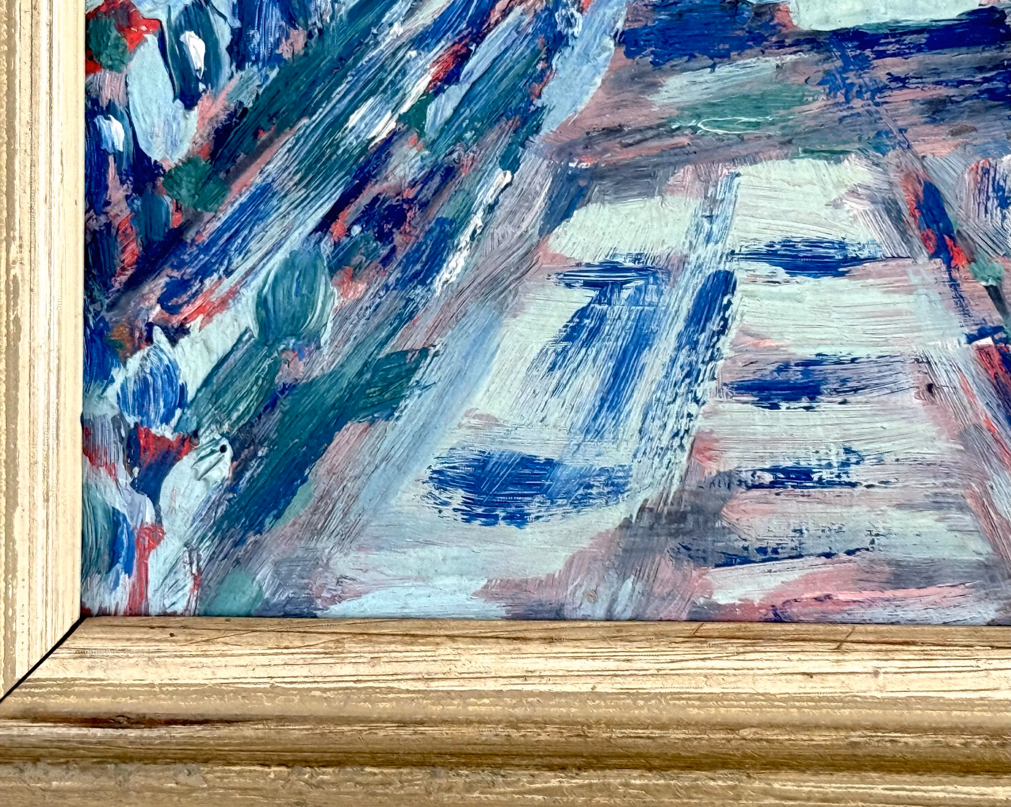 Tuntematon taiteilija, öljy paneelille