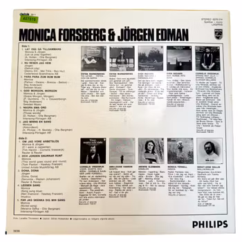 Monica Forsberg & Jörgen Edman – Låt Oss Gå Tillsammans, LP Vinyl