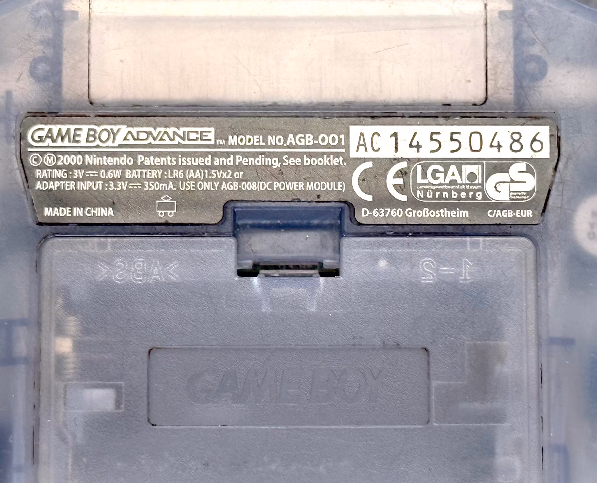 Game Boy Advance AGB-001 med tre spil mm