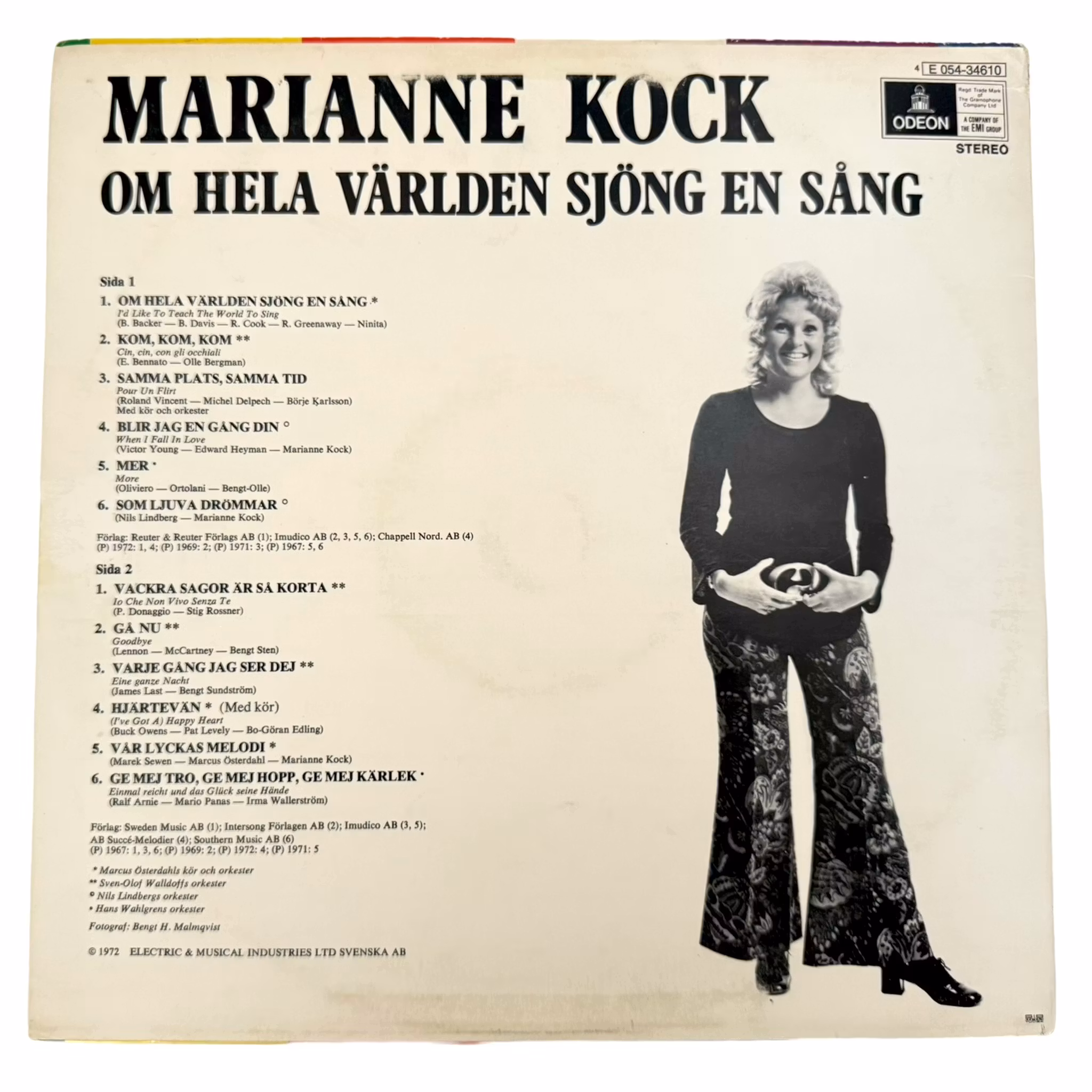 Marianne Kock - Si le monde entier chantait une chanson, LP Vinyle