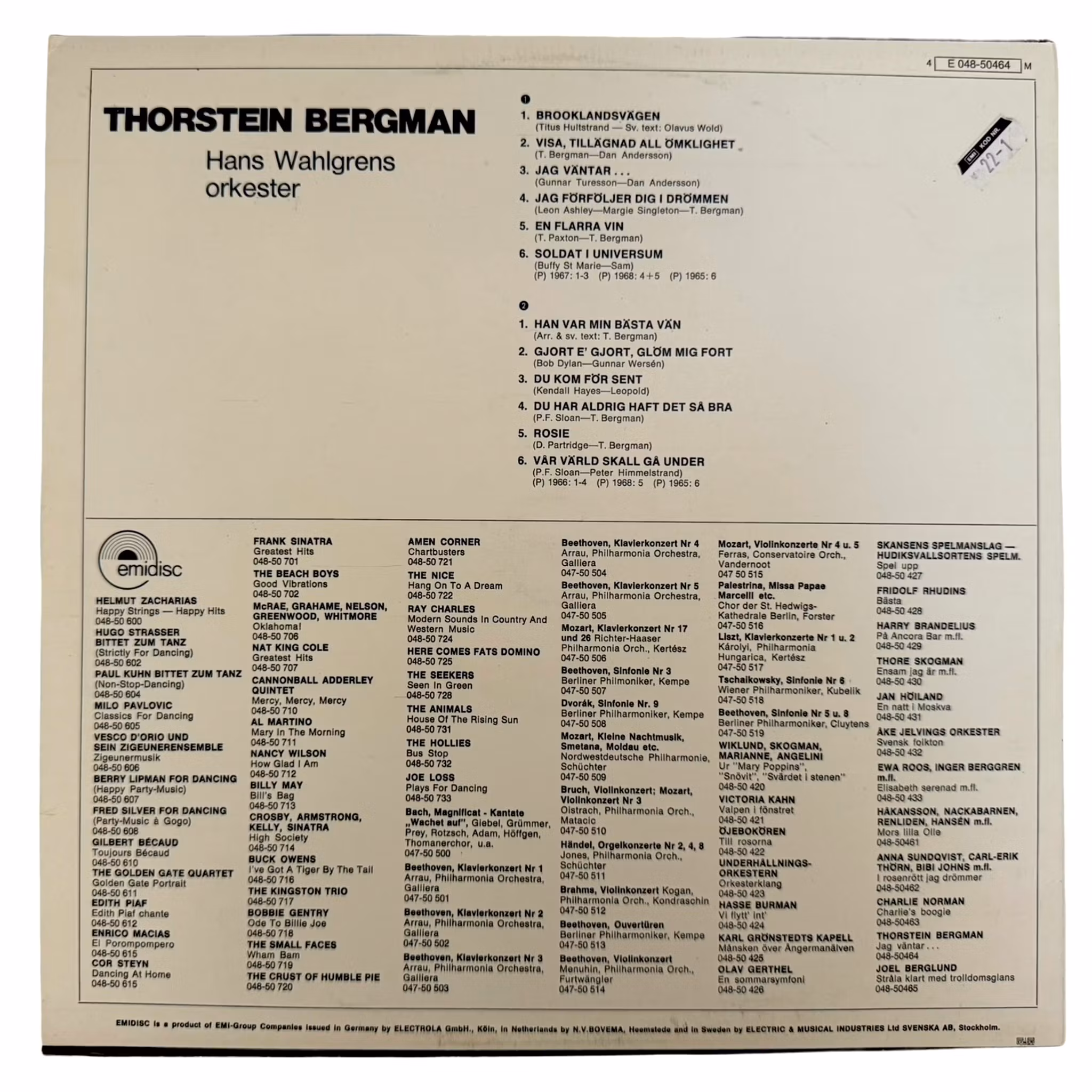 Thorstein Bergman – Nimetön, LP-vinyyli