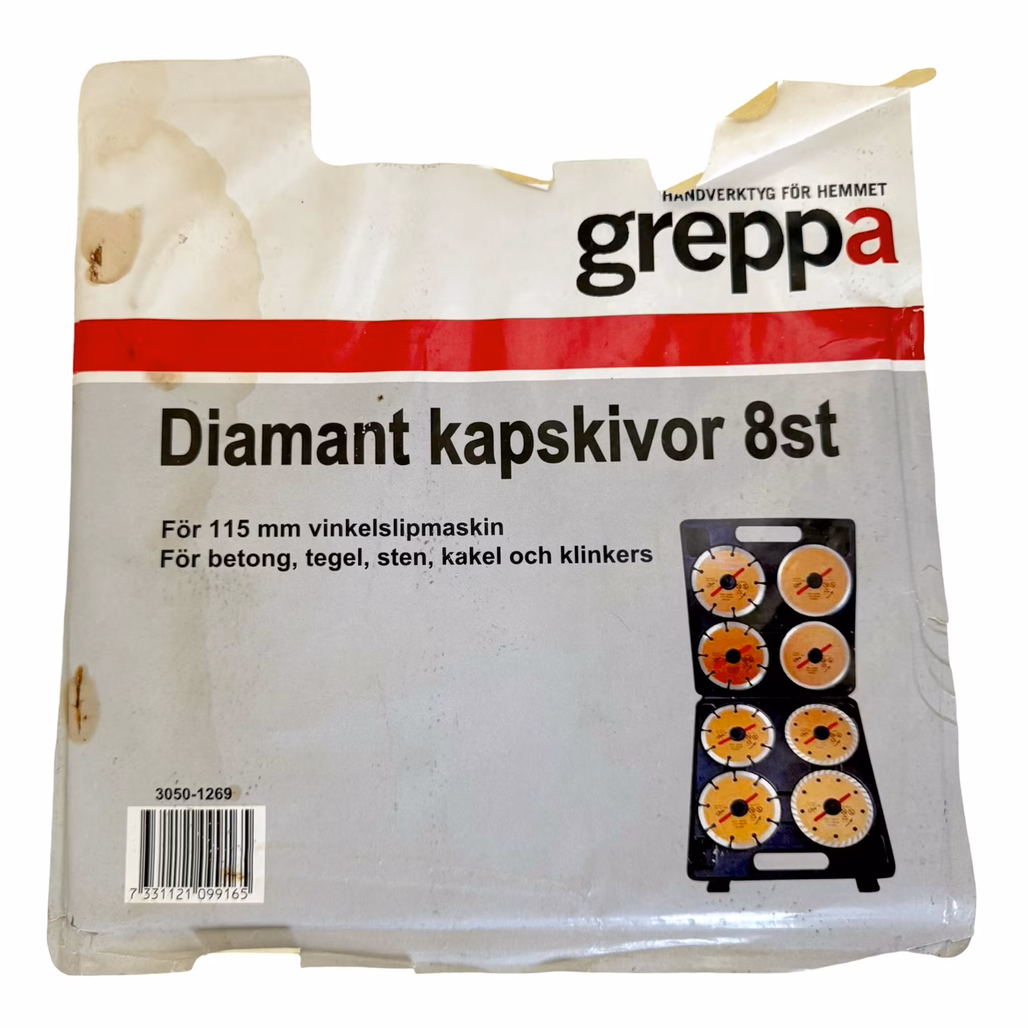 5 stk, Grip Diamantkappeskiver
