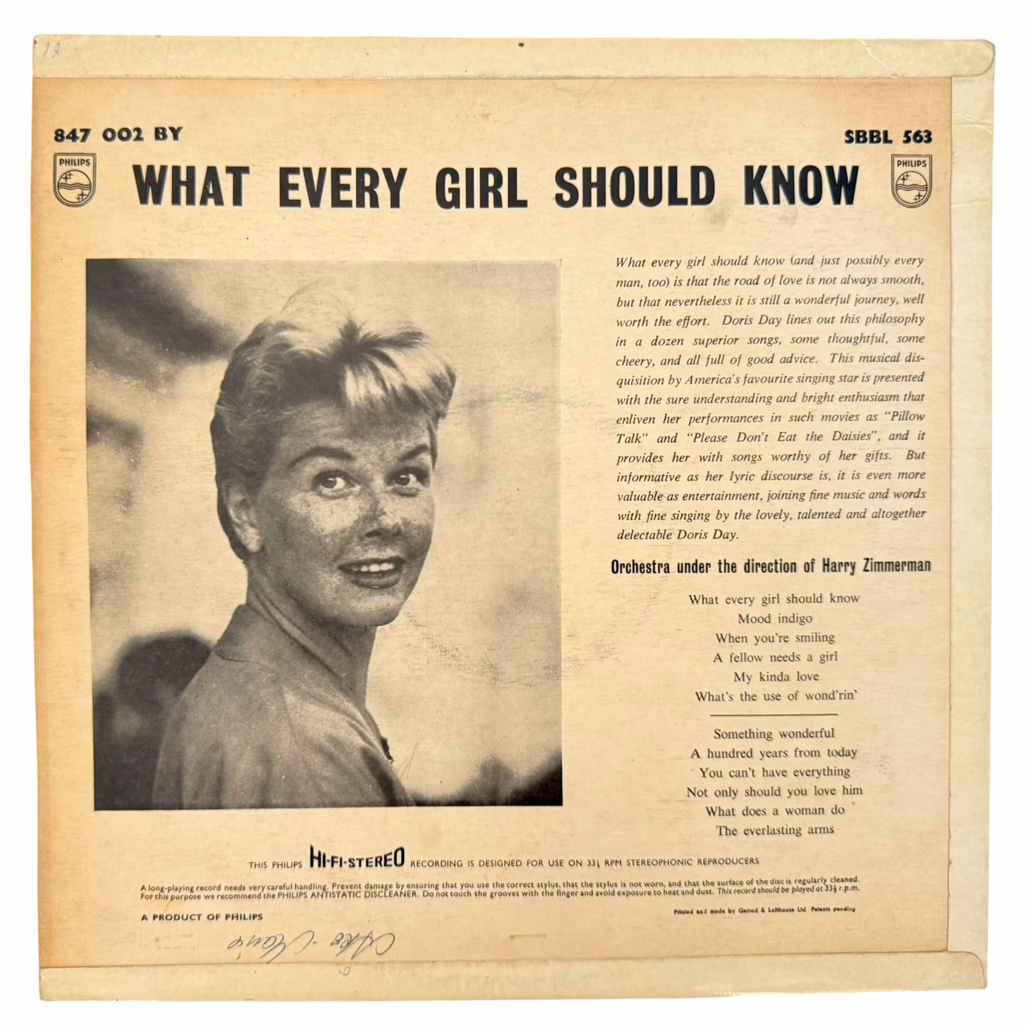 Doris Day - Wat elk meisje zou moeten weten, LP Vinyl