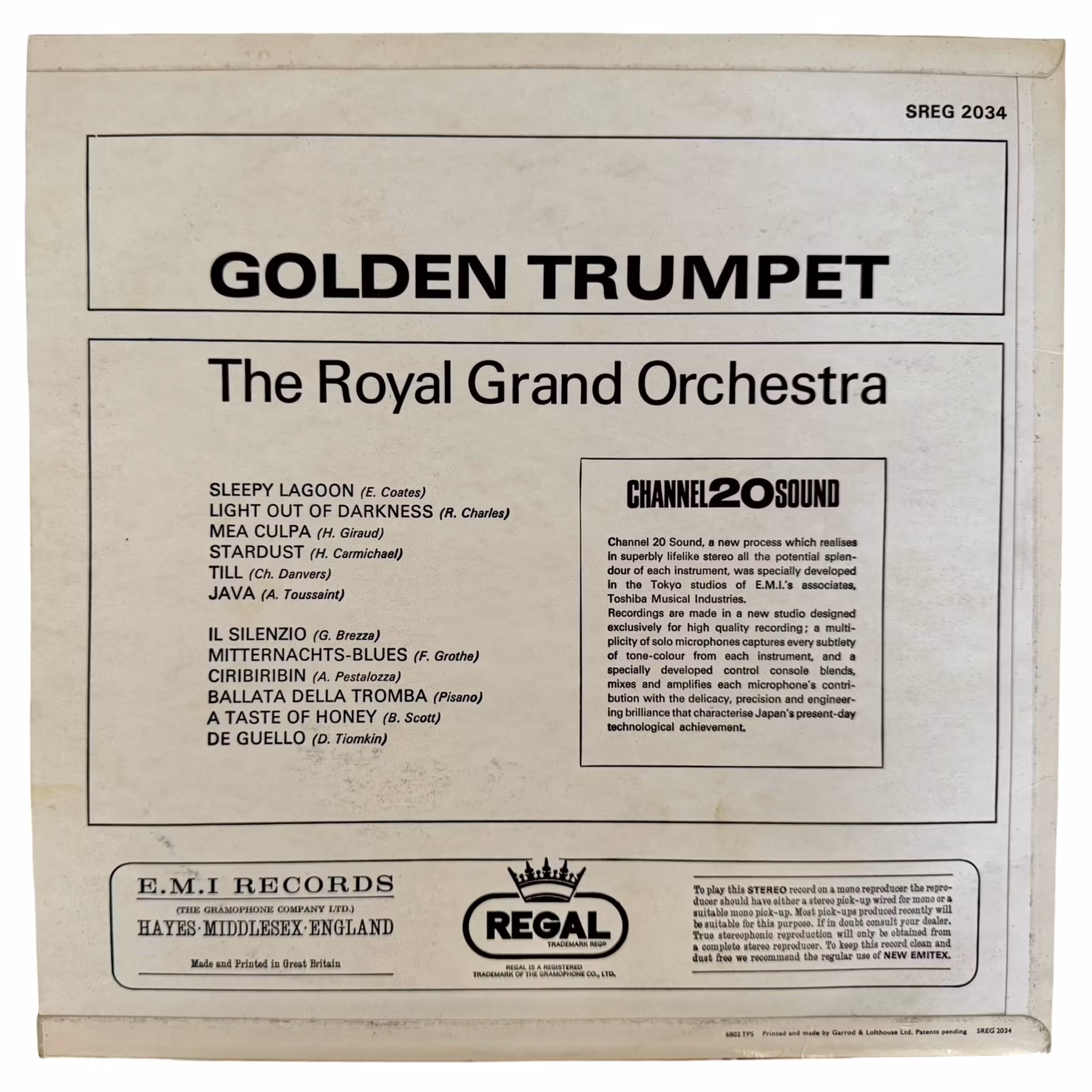 The Royal Grand Orchestra – Golden Trumpet, LP Vinyl