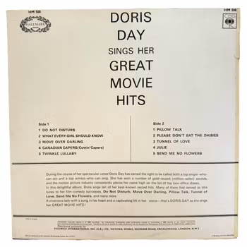 Doris Day - Sings Her Great Movie Hits, LP Vinyl