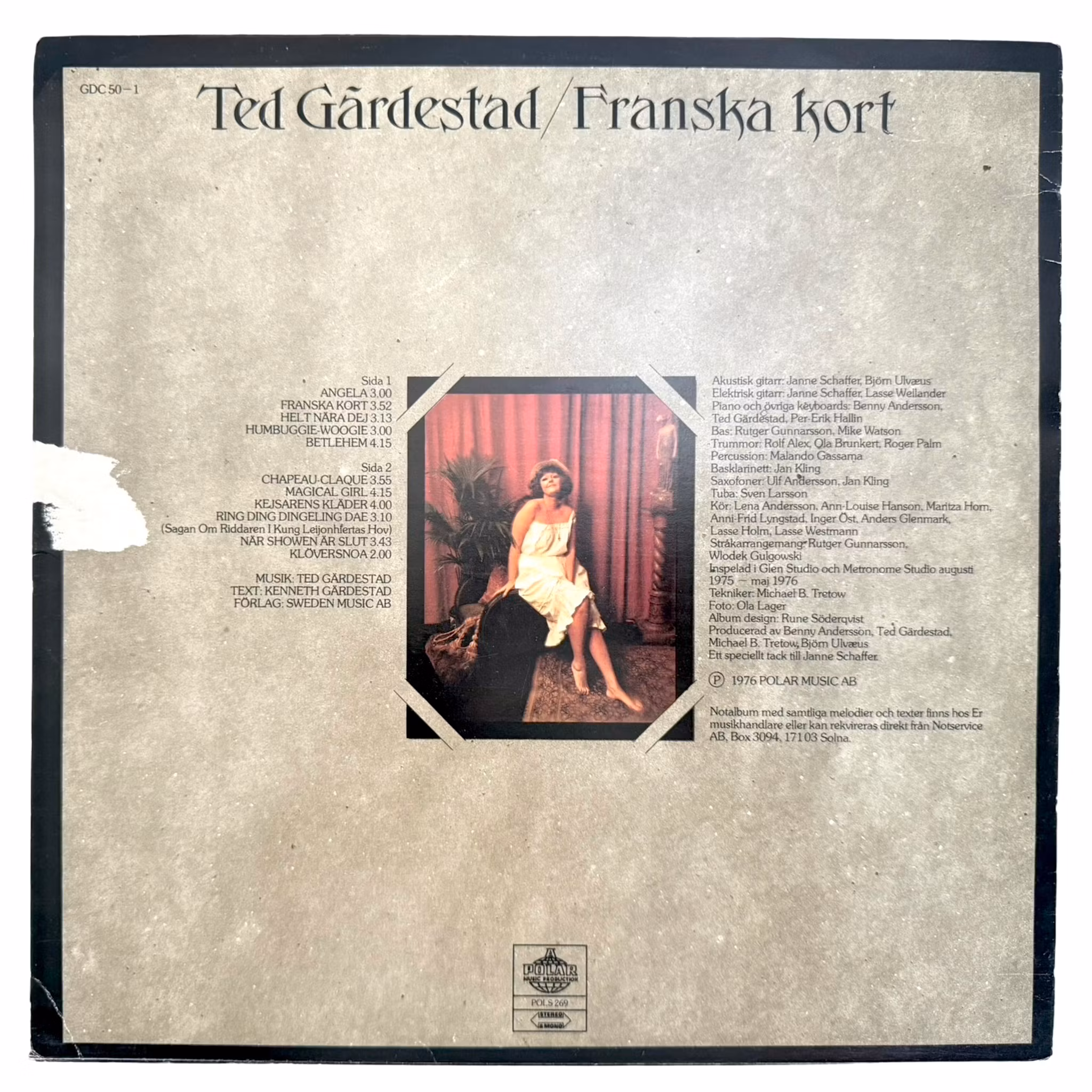 Ted Gärdestad – French Cards, LP Vinyl