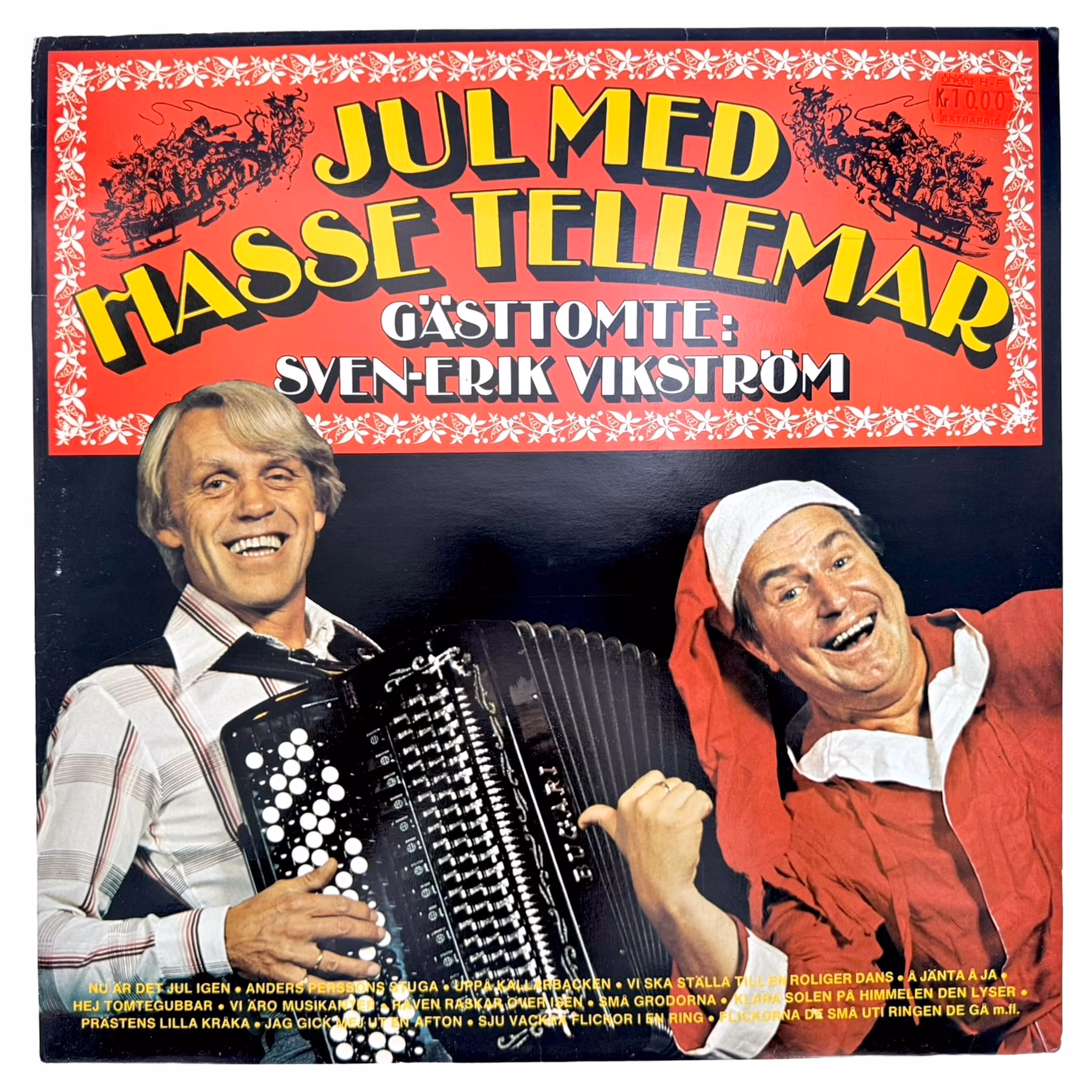 Jul med Hasse Tellemar gjest nissen Sven-Erik Vikström, LP Vinyl