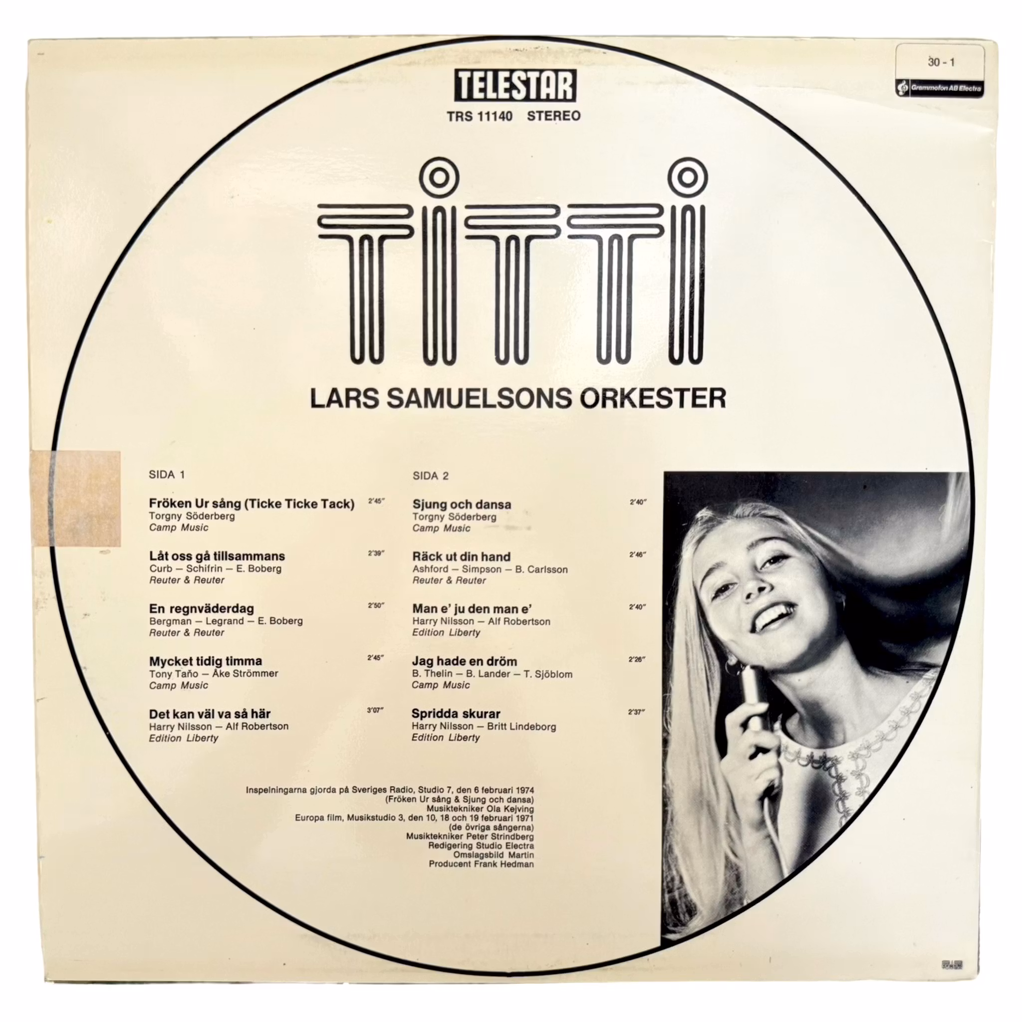 Titti – Miss Ur Song, Ticke Ticke Tack, LP-vinyyli