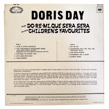 Doris Day, Do-Re-Mi. Que sera sera, Children's Favourites, LP Vinyl