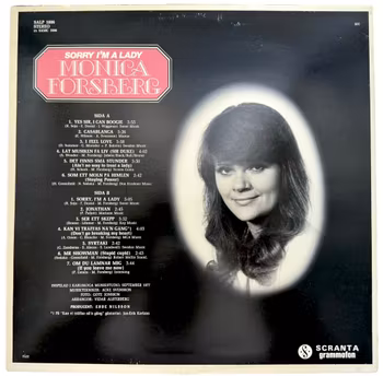 Monica Forsberg – Sorry I'm A Lady, LP Vinyl