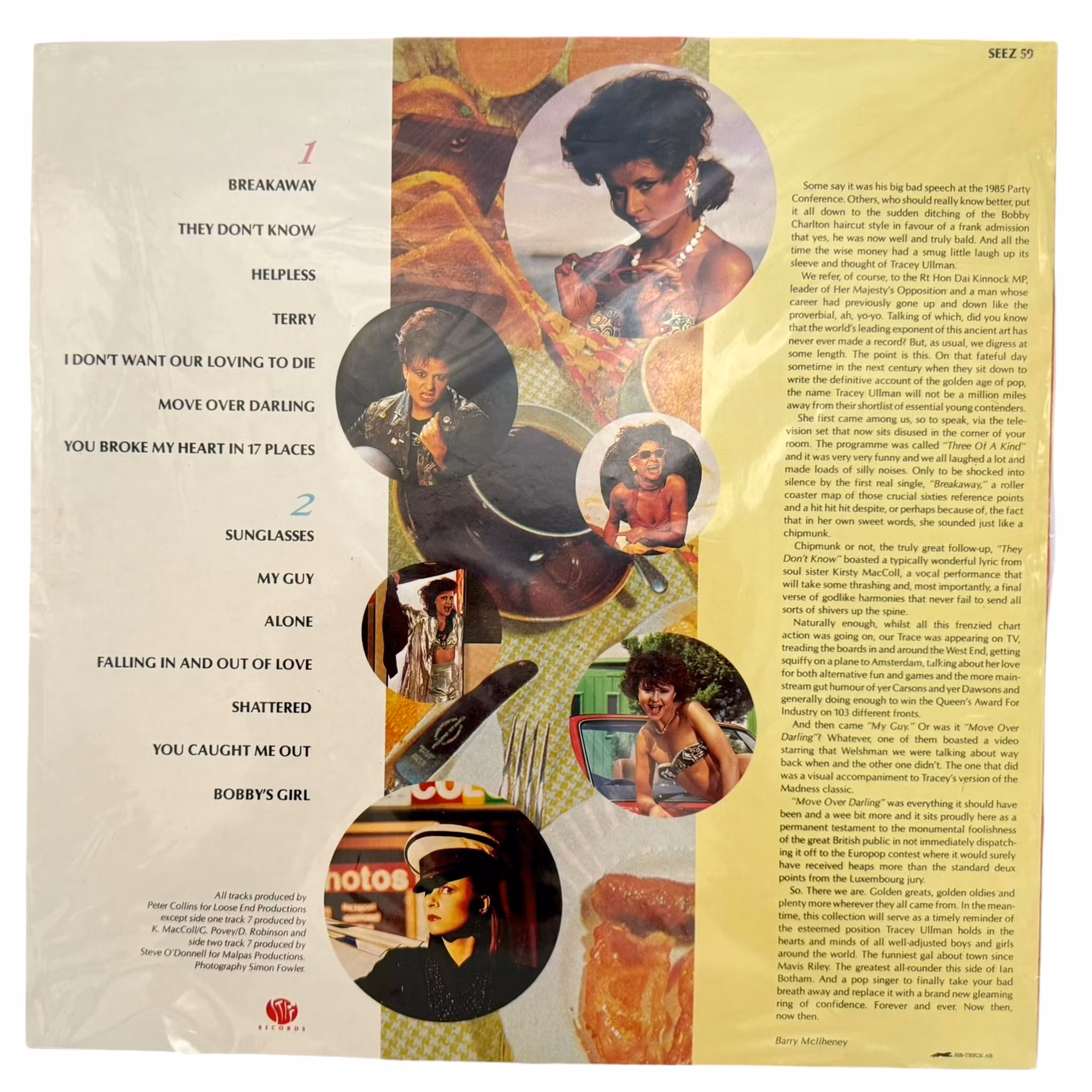 Tracey Ullman - Forever, The Best Of Tracey Ullman, LP Vinyl