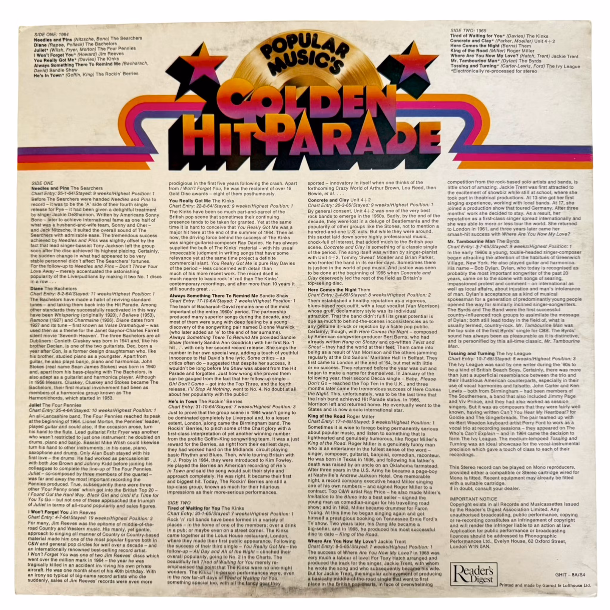 Parade 1964-65 bind 4 - Populærmusikkens gyldne hit, LP Vinyl