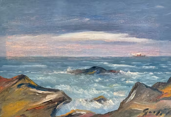 Oidentifierad konstnär, Olja på duk, Signerat