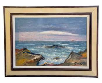 Oidentifierad konstnär, Olja på duk, Signerat