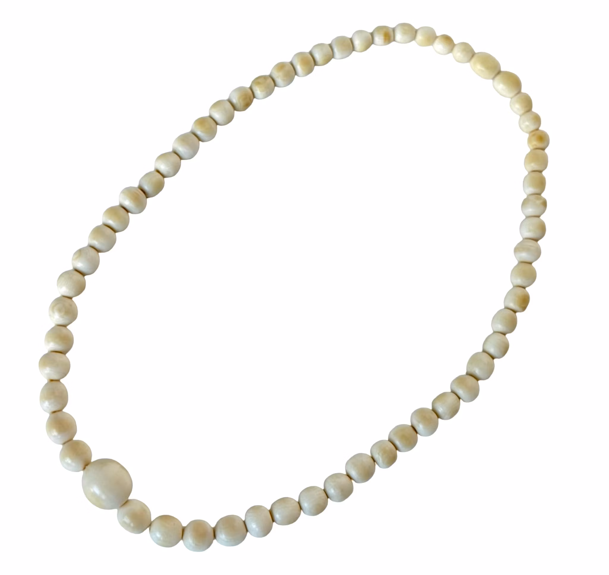 Antyczny naszyjnik z kości słoniowej, XIX w.