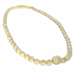 Antyczny naszyjnik z kości słoniowej, XIX w.