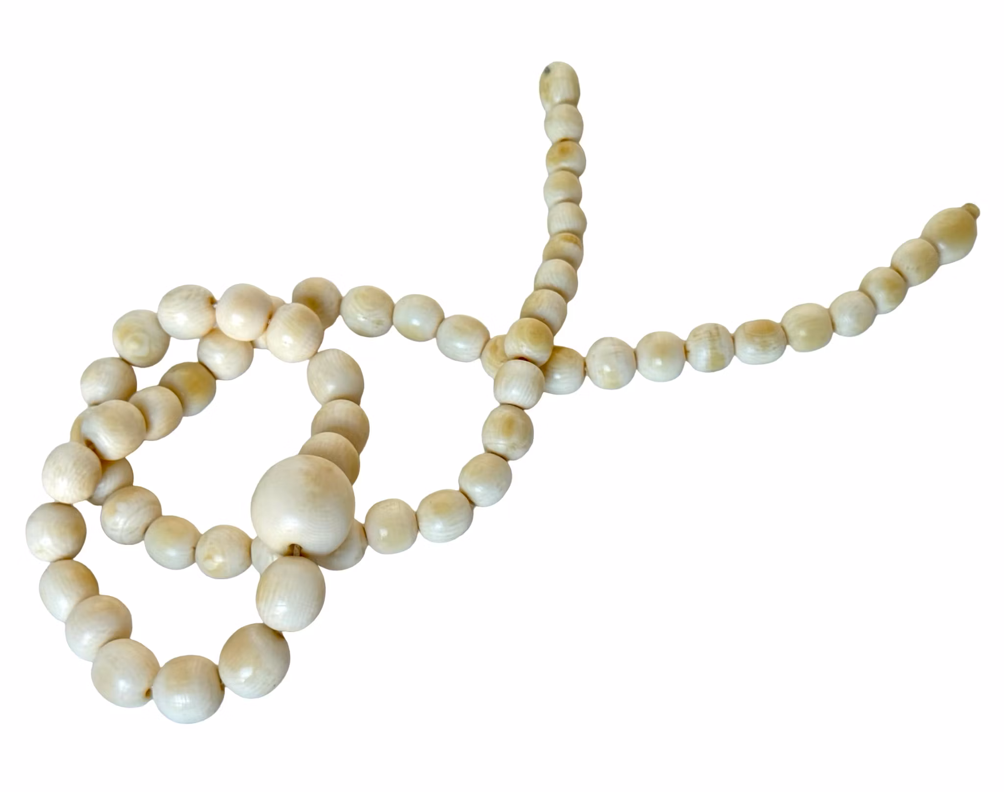 Antyczny naszyjnik z kości słoniowej, XIX w.