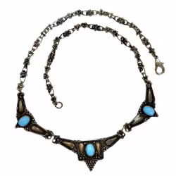 Antike Sterling Silber 925 Halskette