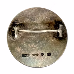 Broche suédoise de Stockholm vieille de 700 ans en argent, fabriquée par CFC 1953