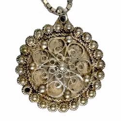 Vintage filigran Halsband silver 925/830