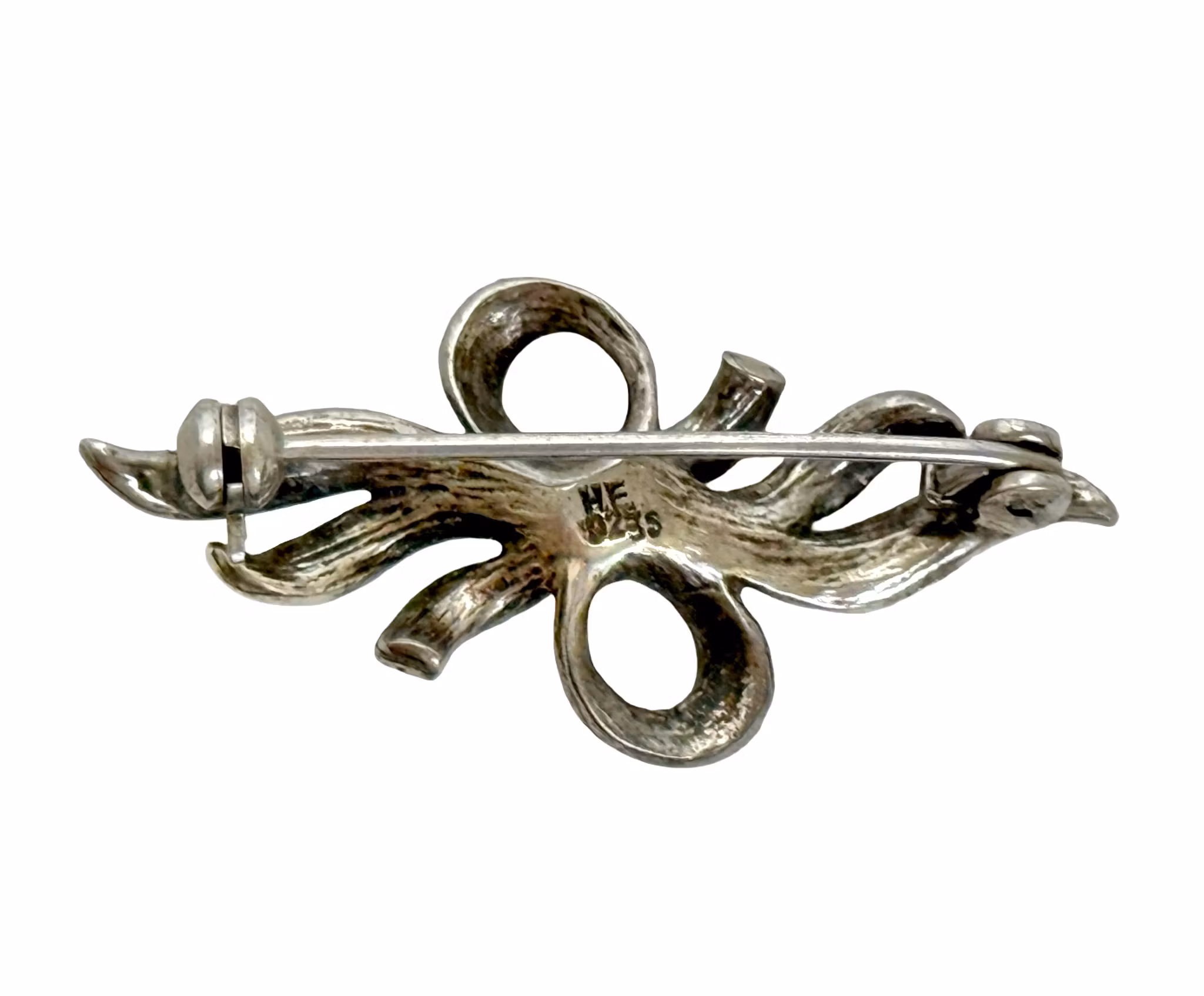 Broszka, Srebro z markazytami, Stempel HF