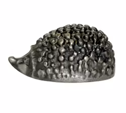 Figura de peltre en miniatura, erizo, estampada