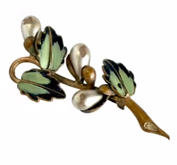 Antik Art Nouveau brosch