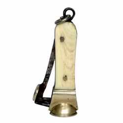 Ciondolo in miniatura vintage, manico in osso per tagliasigari