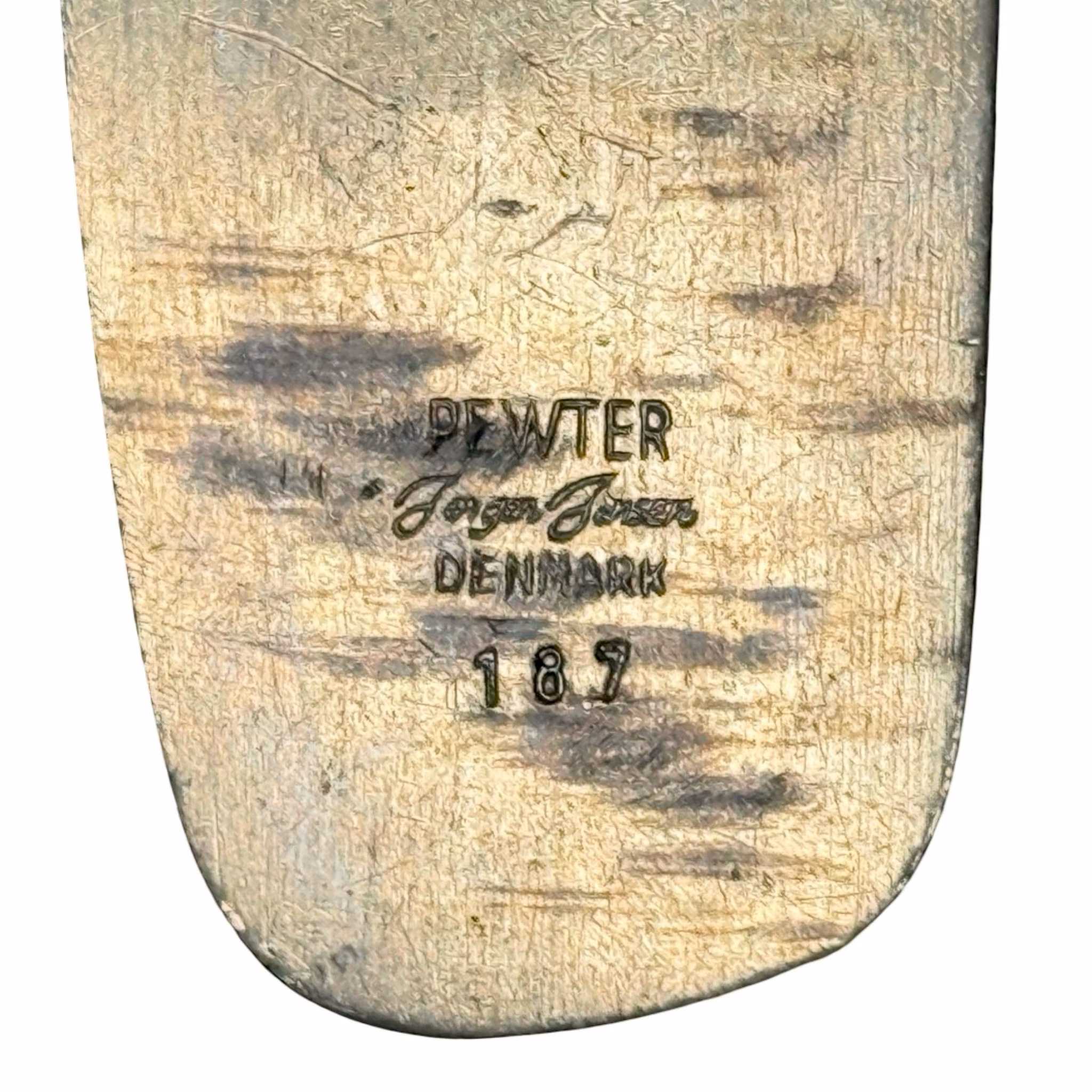 Vintage, Jorgen Jensen, Halskette mit Anhänger aus Zinn, Dänemark