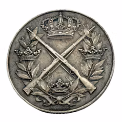 Zweedse legerschietmedaille in zilver