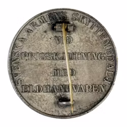 Zweedse legerschietmedaille in zilver