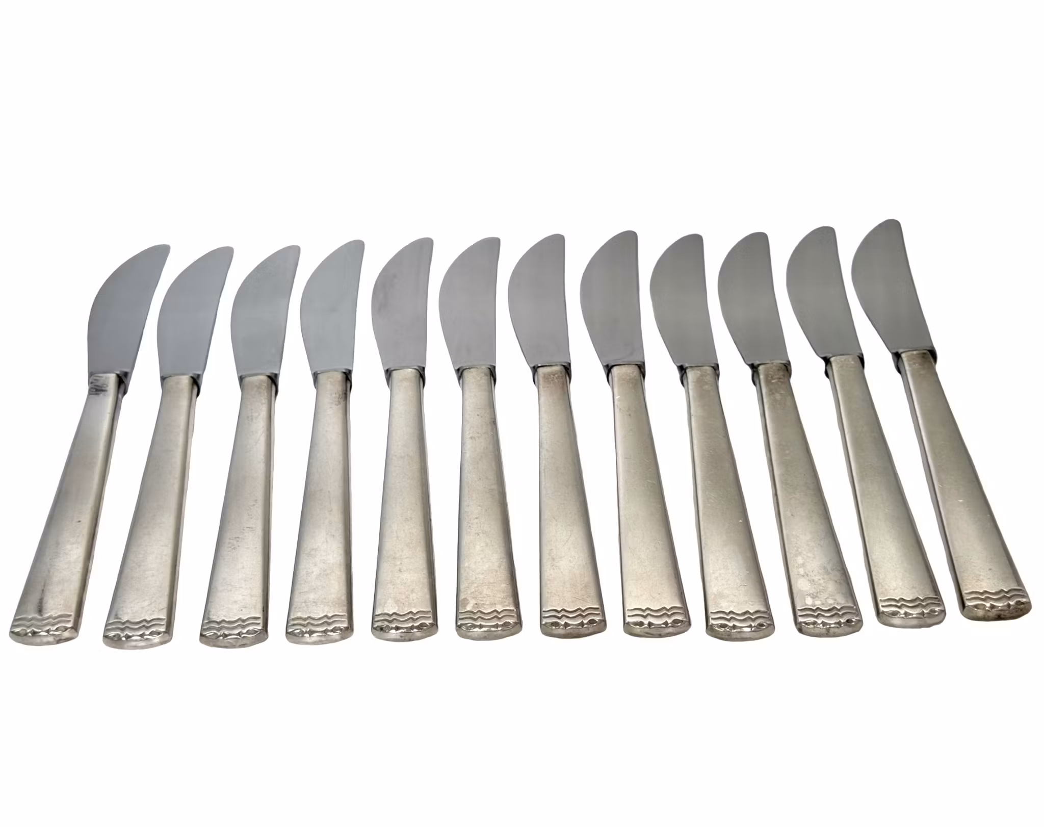 12 szt., Noże stołowe z ostrzami ze stali nierdzewnej 18 cm