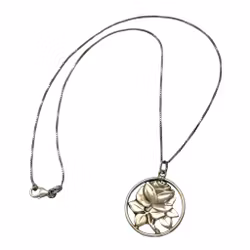 Vintage Silber 925 Halskette mit Anhänger