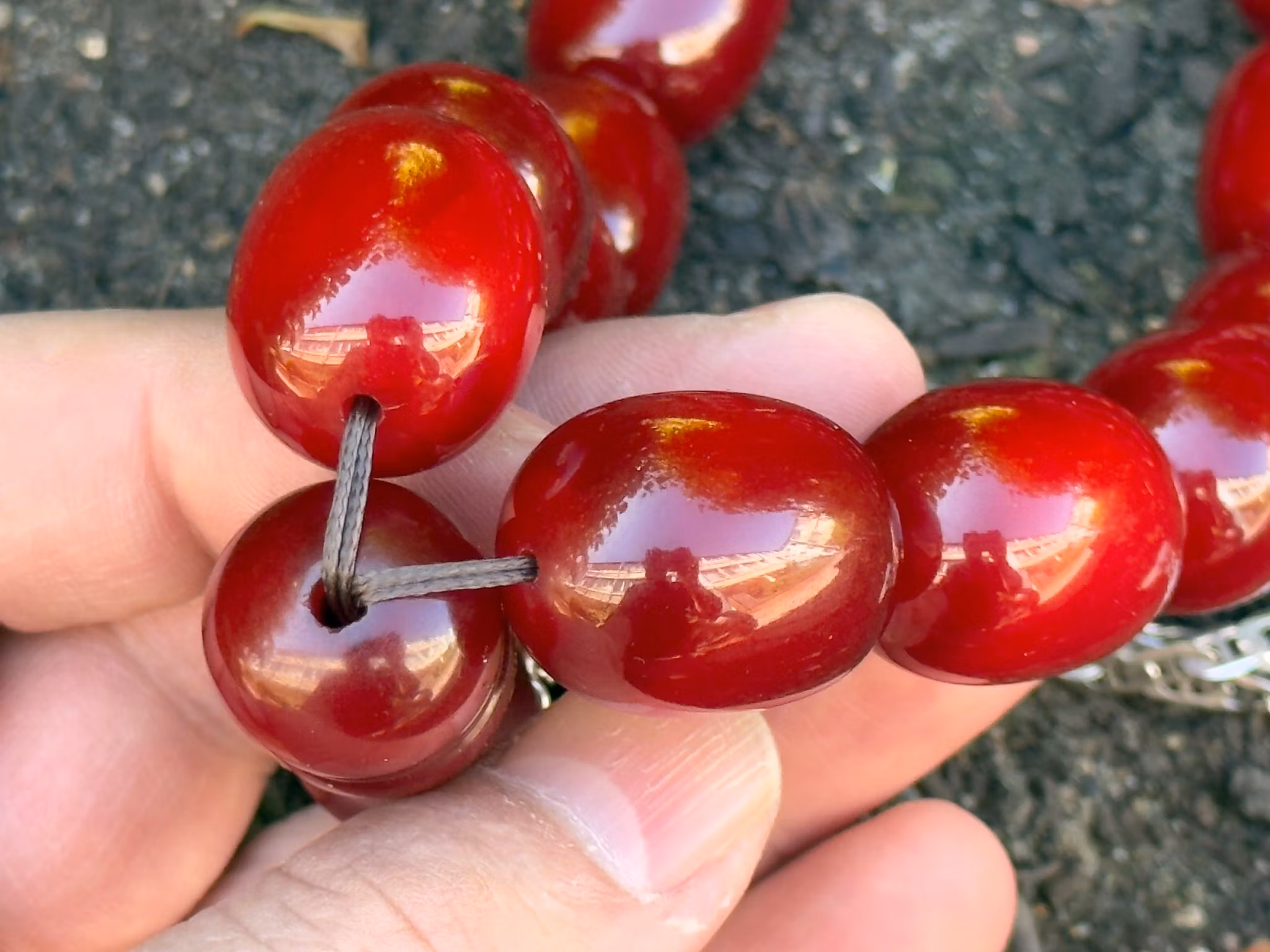 Chapelet Faturan antique, Ottoman Sikma, 27 perles, 250 g