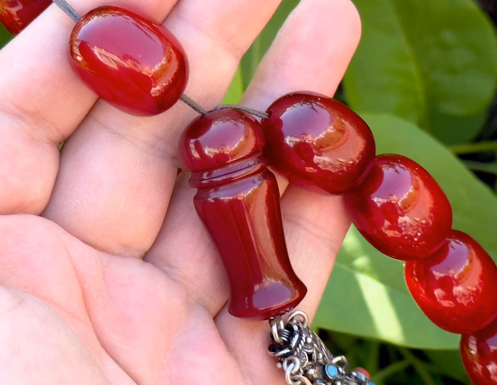 Chapelet Faturan antique, Ottoman Sikma, 27 perles, 250 g