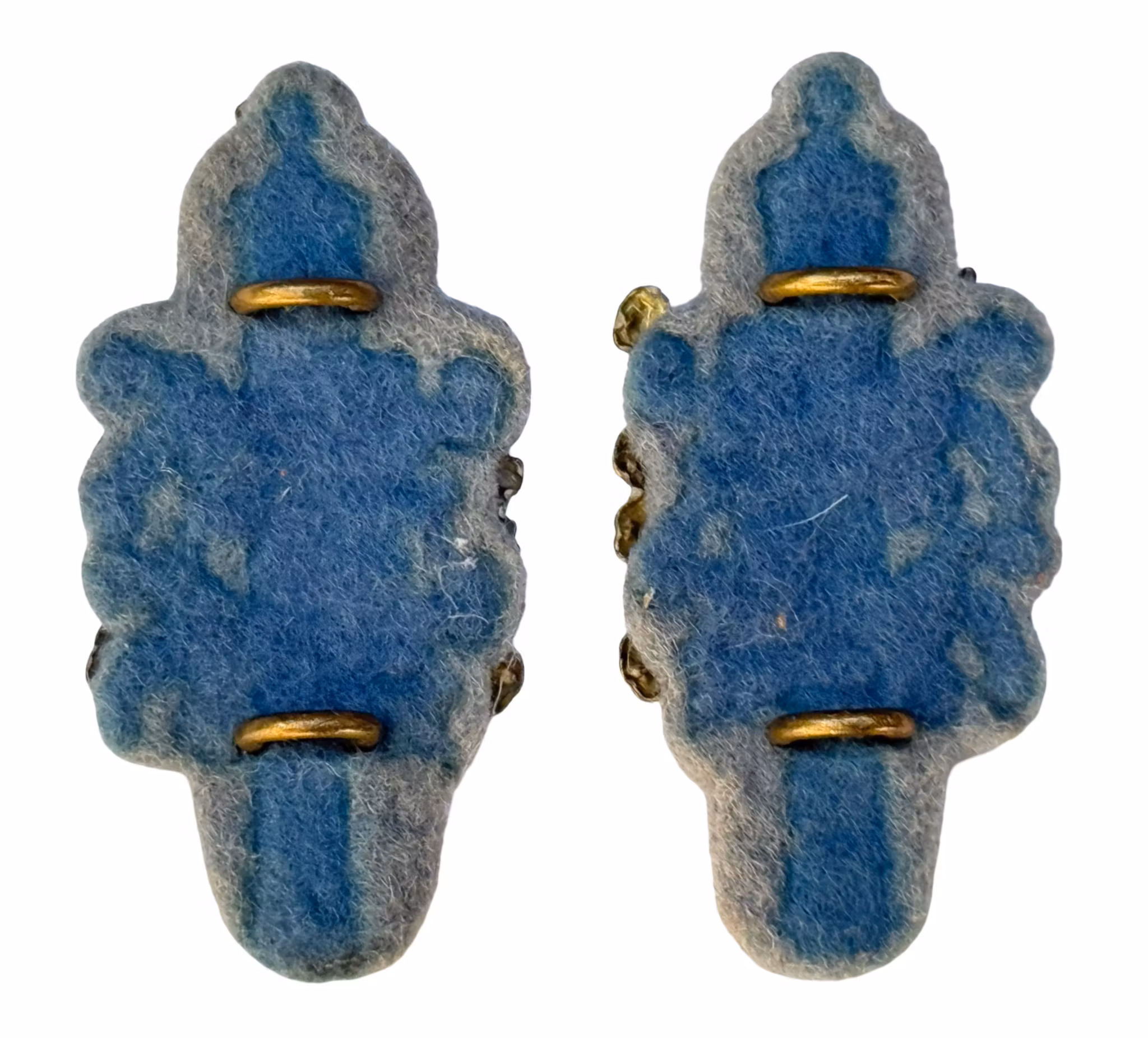 2 piezas, Dinamarca, insignias de regimiento