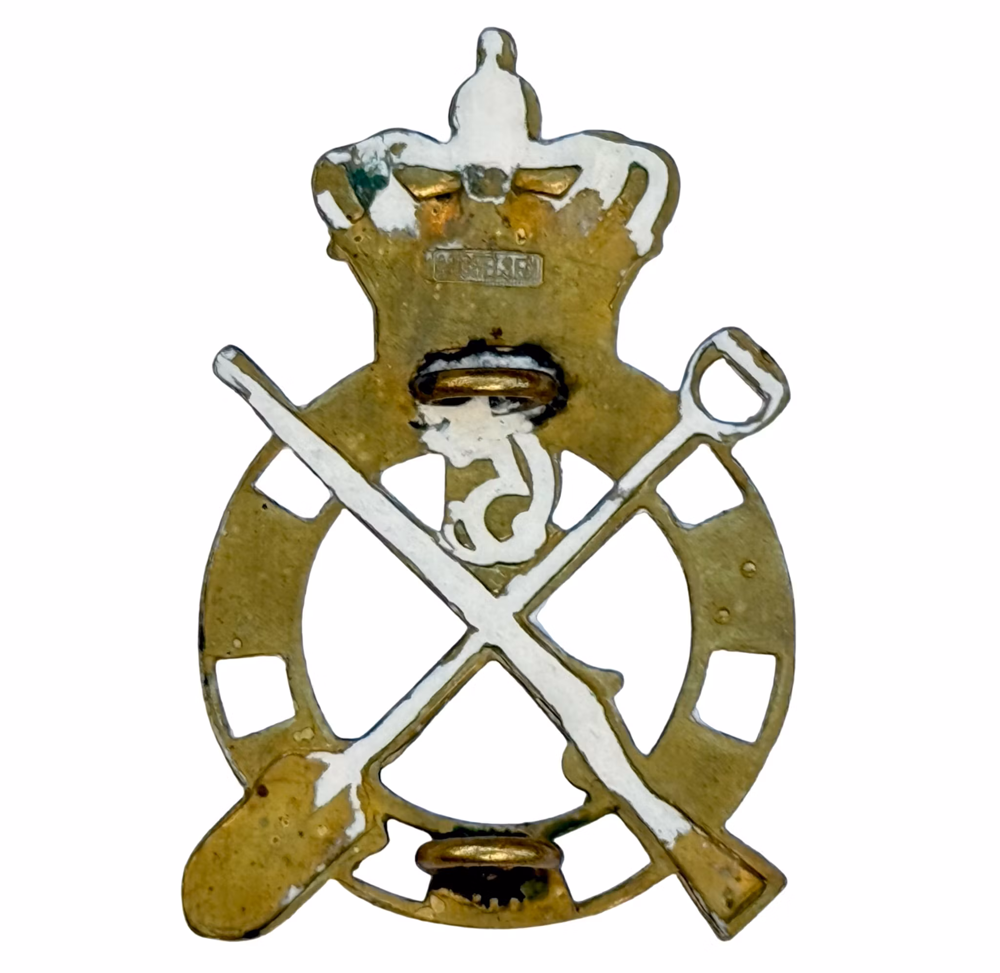 Insignia del Regimiento de Ingenieros de Dinamarca y Zelanda para gorra/boina
